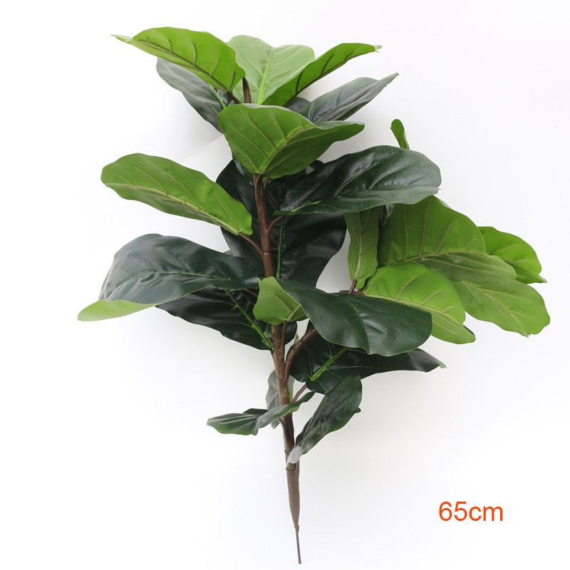 122cm Tropical Tree Large Artificial Ficus Plants Branches Plastic Fake Leafs Green Banyan Tree For Home Garden Room Shop Decor