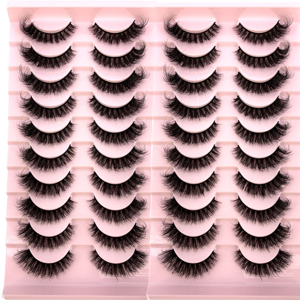 20 Pairs Natural fake eyelashes Lashes 3D mink lashes False bright lashes fadvany Eyelashes extensions of cils eyelashes