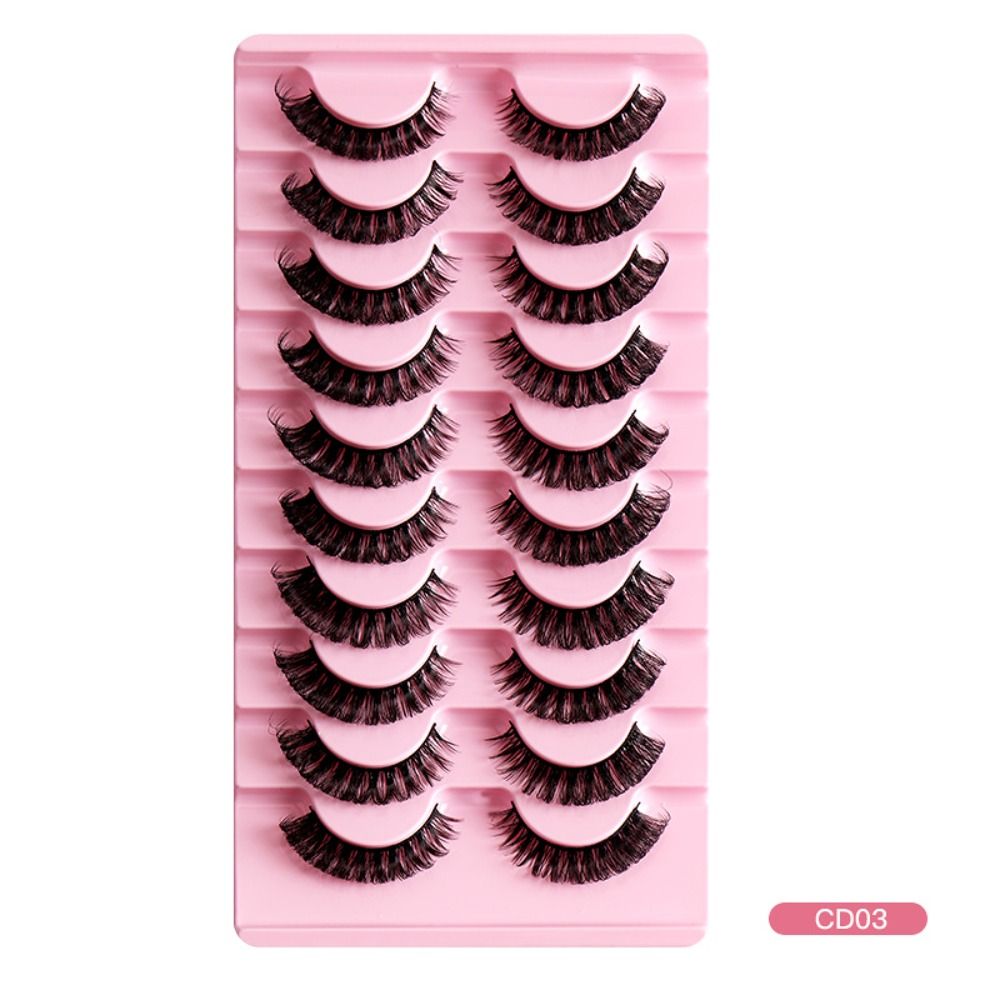8 Pairs 3D Mink False Eyelashes Natural Wispy Fluffy Dramatic Volume Fake Lashes Extension Handmade Cruelty-free Eyelash