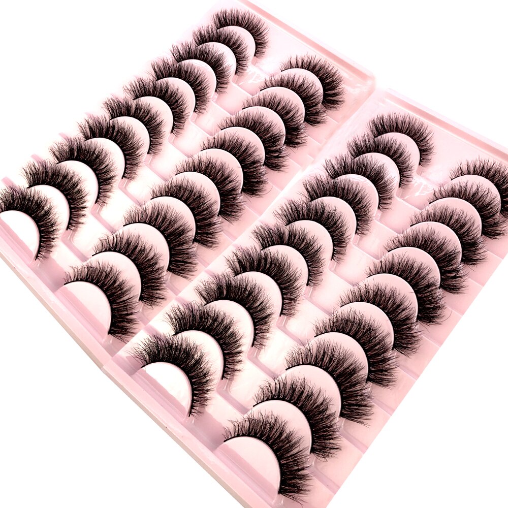 20 Pairs Natural fake eyelashes Lashes 3D mink lashes False bright lashes fadvany Eyelashes extensions of cils eyelashes