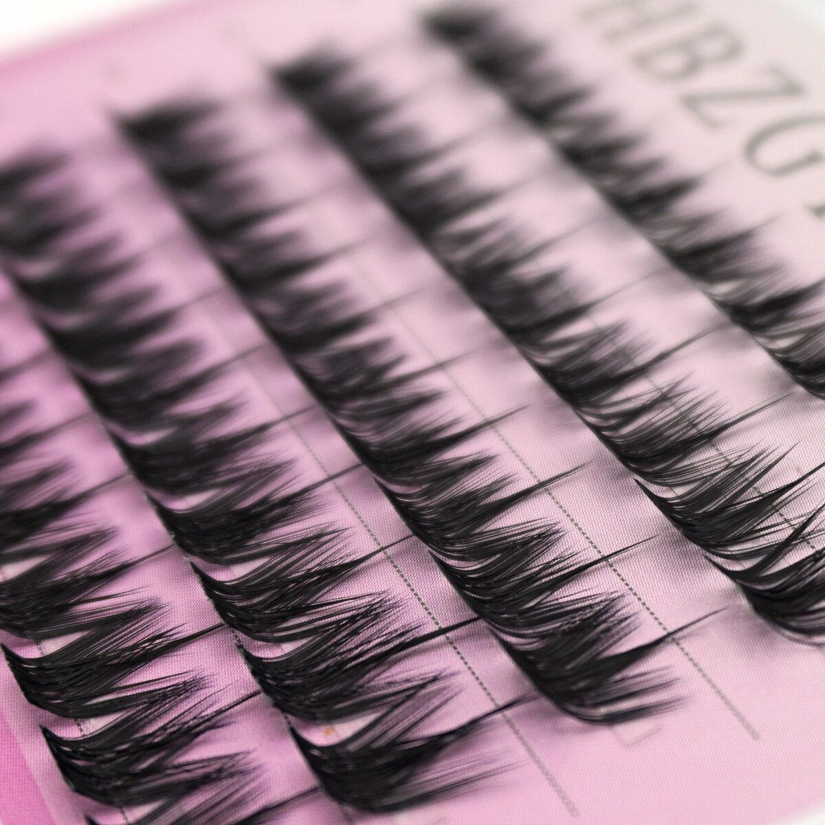 L curl L curves DIY Clusters Eyelash Extension Mix Dovetail Individual Lashes Natural Segmented Eyelash Bundles