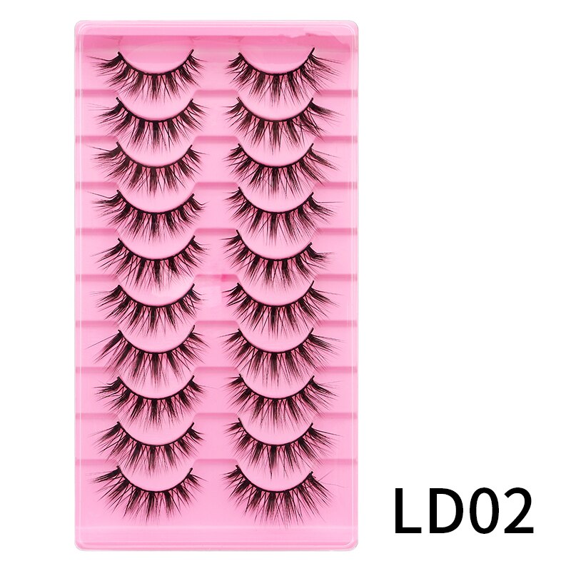 Lash L Warp Full Strip Eyelashes Korean Beauty Manga Lashes Fluffy