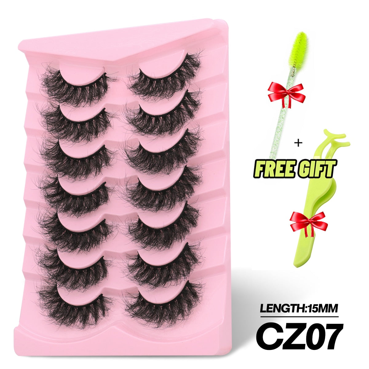 5/7 Pairs Eyelashes Long Lasting Fluffy Wispy Natural Mink Lashes Dramatic Volume lashes Extension Thick Long