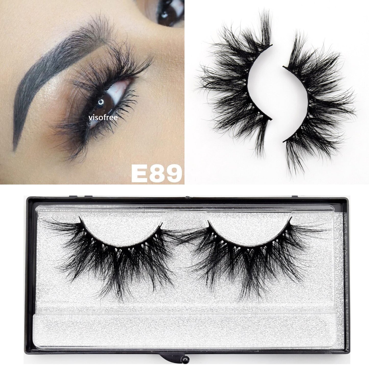 25mm lashes 3D mink eyelashes cruelty free mink lashes handmade crisscross dramatic eyelashes