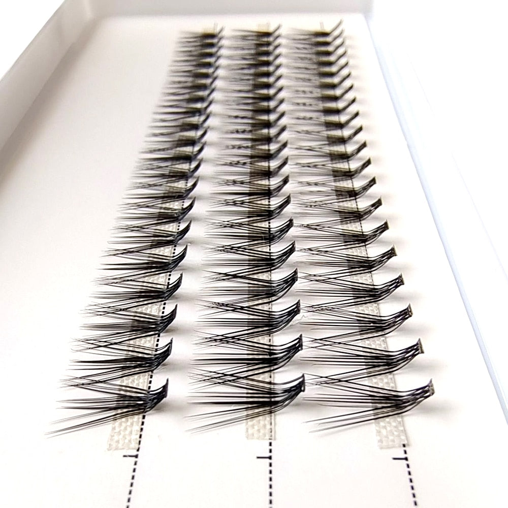 60 Clusters Lashtray For 10D 20D L curl Individual Eyelashes Bunches Professional Makeupartist Faux Lashtray