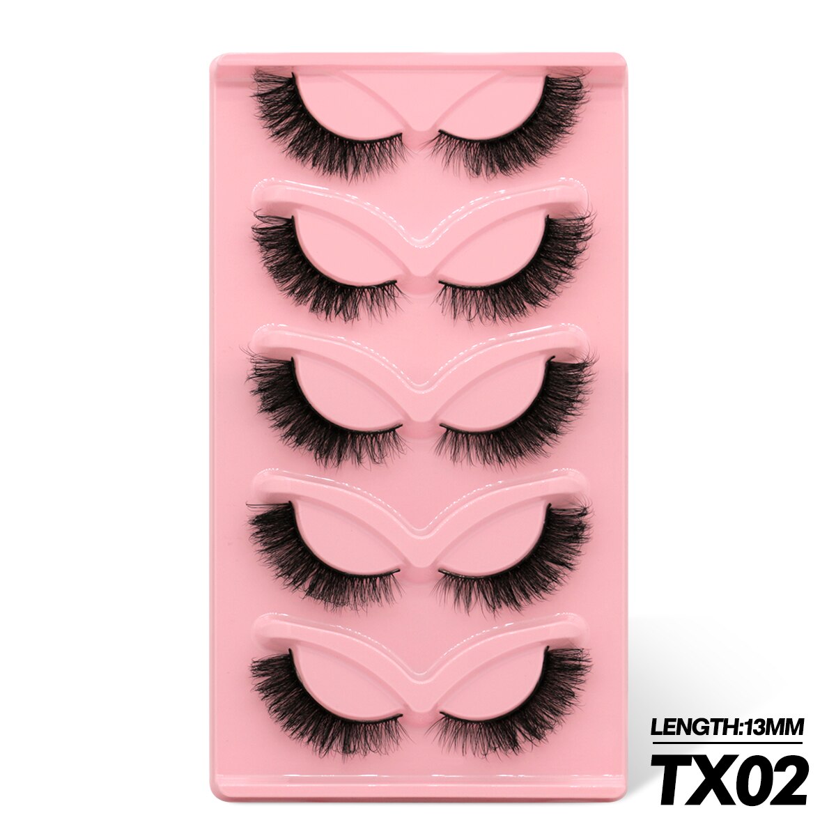 5/7 Pairs Cat Eye Lashes Faux Mink Eyelashes Fluffy long Full Strip Lashes Winged End Eye Elongated Fake Lashes