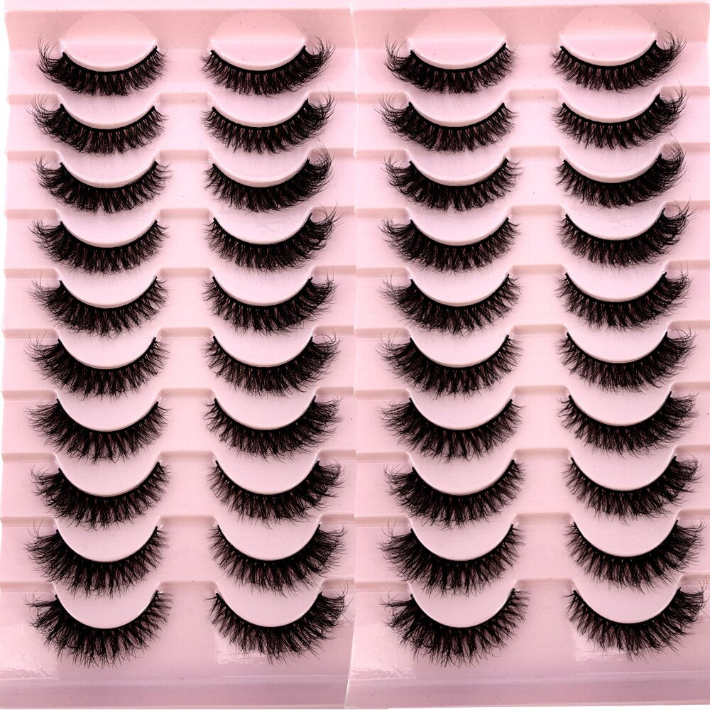 20 Pairs Natural fake eyelashes Lashes 3D mink lashes False bright lashes fadvany Eyelashes extensions of cils eyelashes