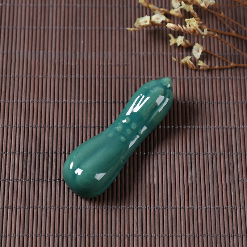 Japanese Style Chopstick Holder Ceramics Chopsticks Rest Vegetable Fruits Shape Fork Shelf Kitchen Tableware