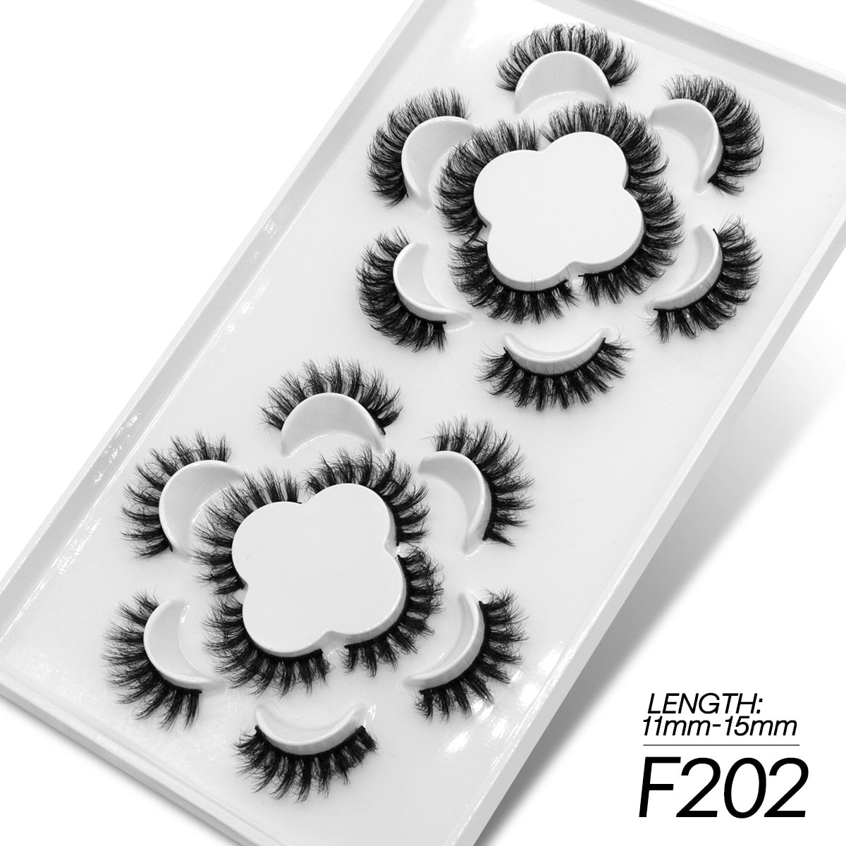 5/10 pairs 3D Faux Mink Eyelashes Long Lasting Fluffy Mink Lashes Dramatic Volume Lashes Extension Thick Long