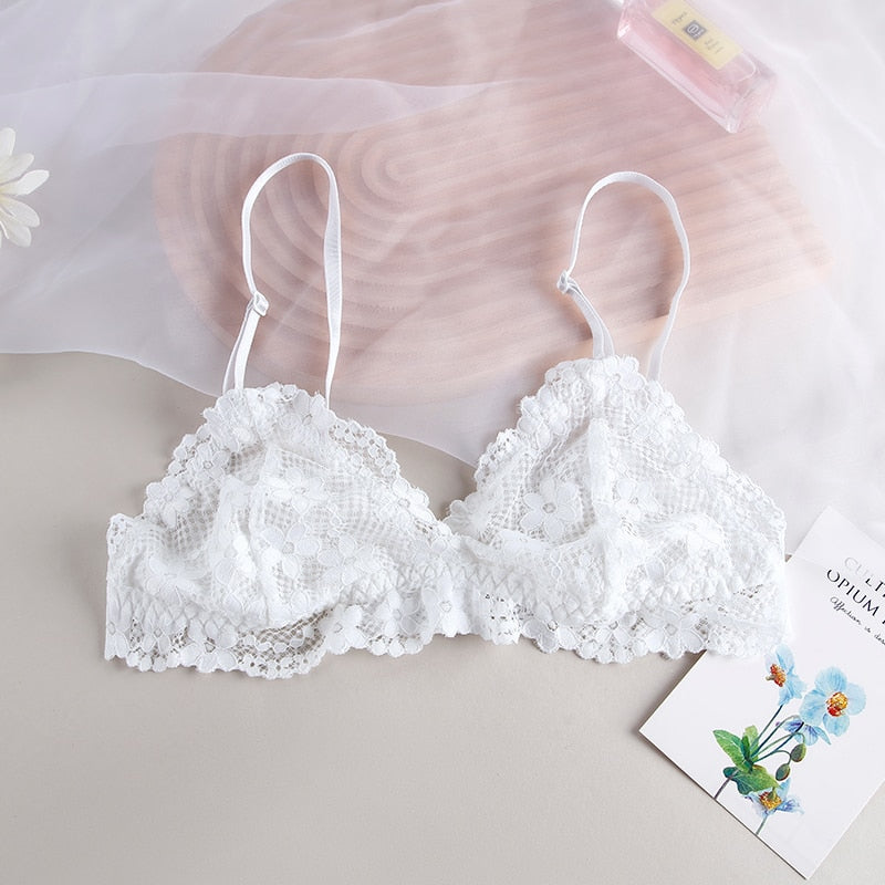 1Pcs Lace Bra For Woman Thin Transparent Sexy Underwear Female Lingerie Women's Bralette For Ladies
