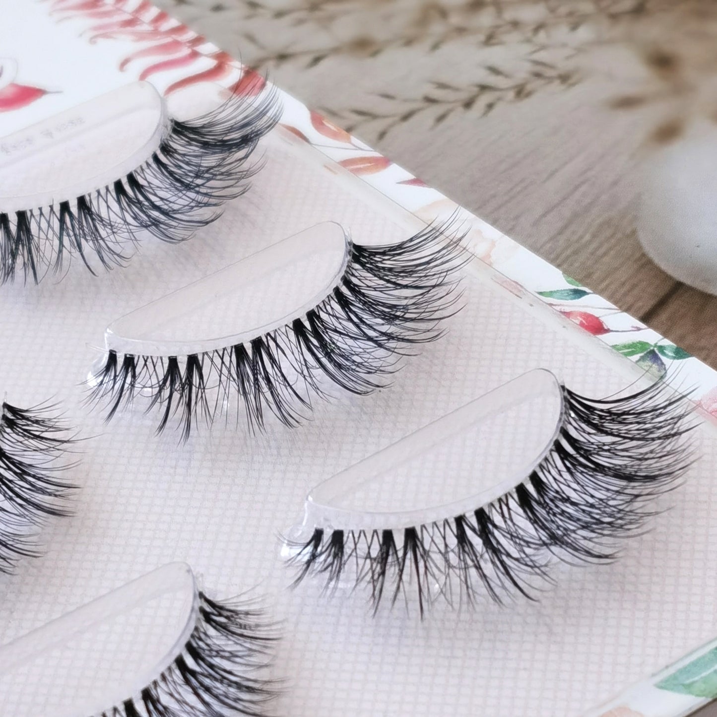 3Pairs Mink Lashes 3D Mink Eyelashes Invisible Band Natural Black Mink False Eyelash Full Strip cilios posticos Reusable