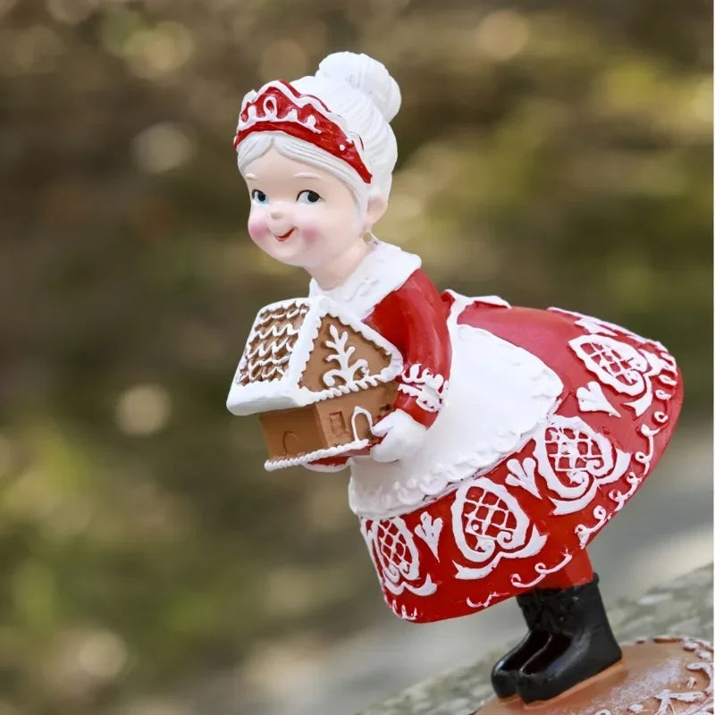 1pc Christmas Couples Sets Resin Ornaments Christmas Gifts Resin Ornaments Crafts Decoration