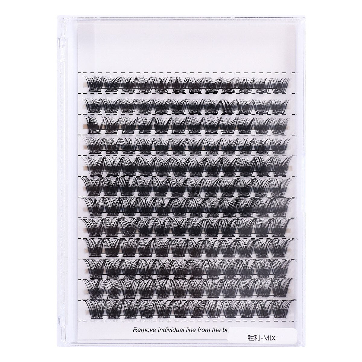 Big capacity Natural Soft Segmented False Bundles Eyelashes DIY Individual Clusters Lash Extensions Faux Mink Fake Lashes