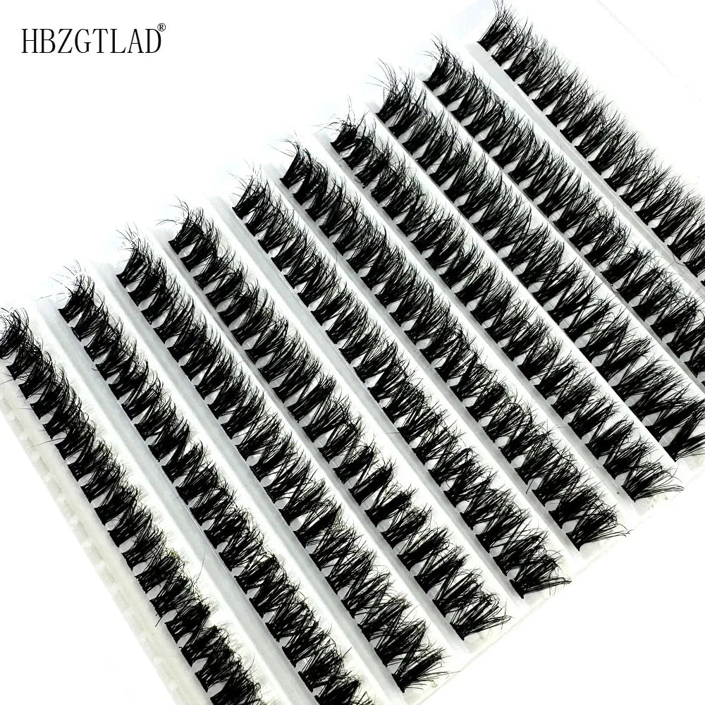 3D Fluffy Mink Eyelashes 200Bundles Natural Eyelash extension 3D Russia Individual Eyelash Cluster Lashes Cilia