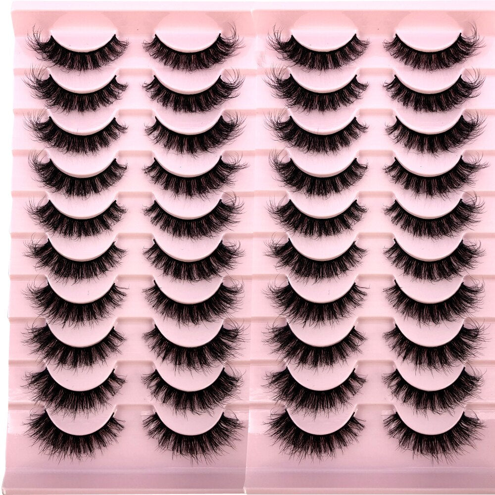 20 Pairs Natural fake eyelashes Lashes 3D mink lashes False bright lashes fadvany Eyelashes extensions of cils eyelashes