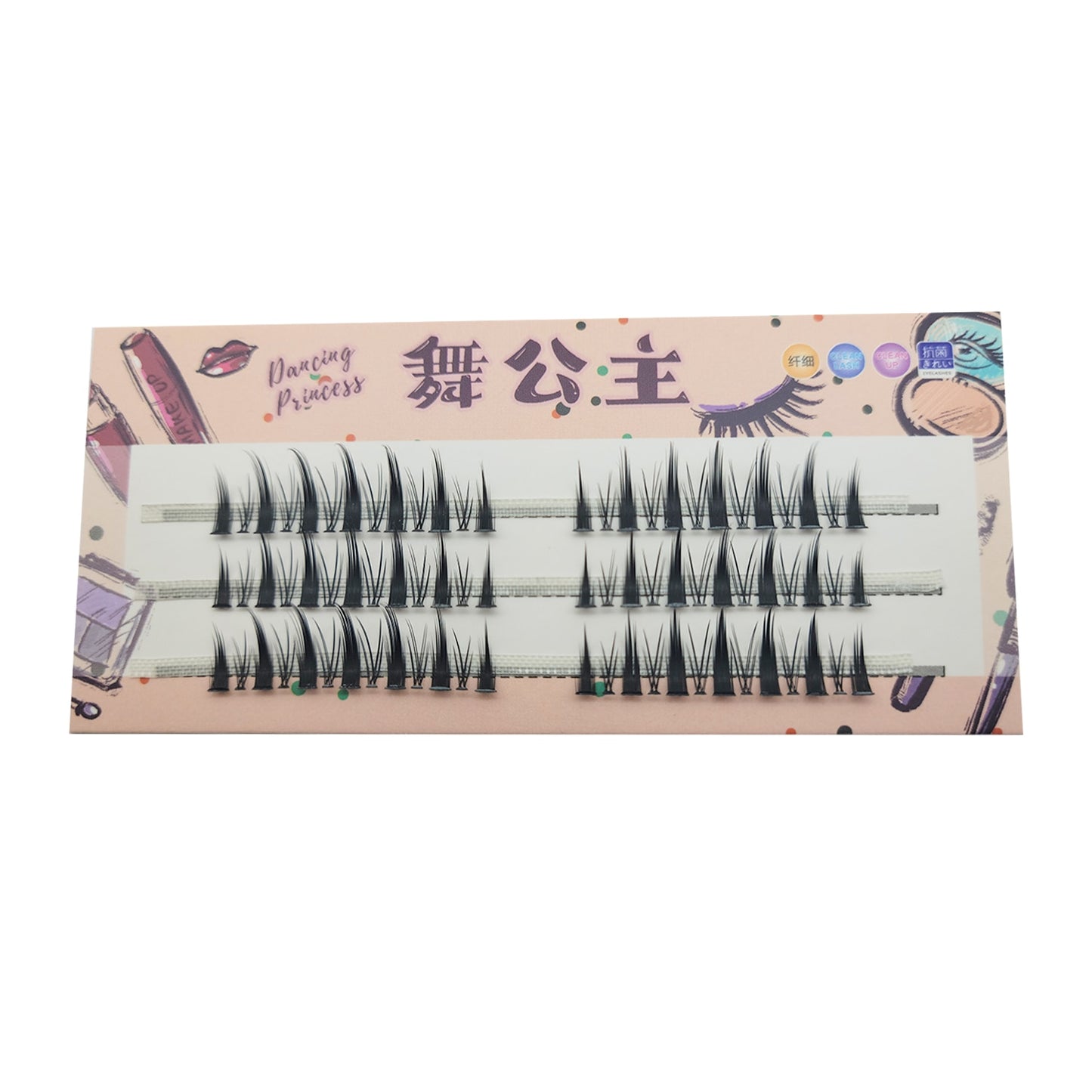 Manga Natural Lashes False Eyelashes Cos Handmade Devil Big Eyes Cluster False Lashes Eyelashes Extension