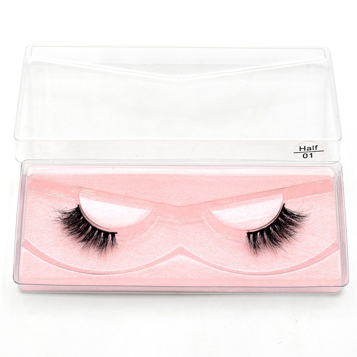 Half Mink Lashes False Eyelashes Hand Up Natural Long Mink Lashes Cruelty Free Crisscross Fake Eyelashes