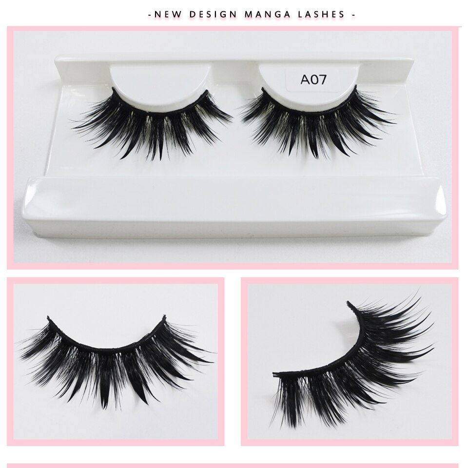 Eyelashes Wet Manga Lashes Korean Long Thick Natural Fake Eyelashes