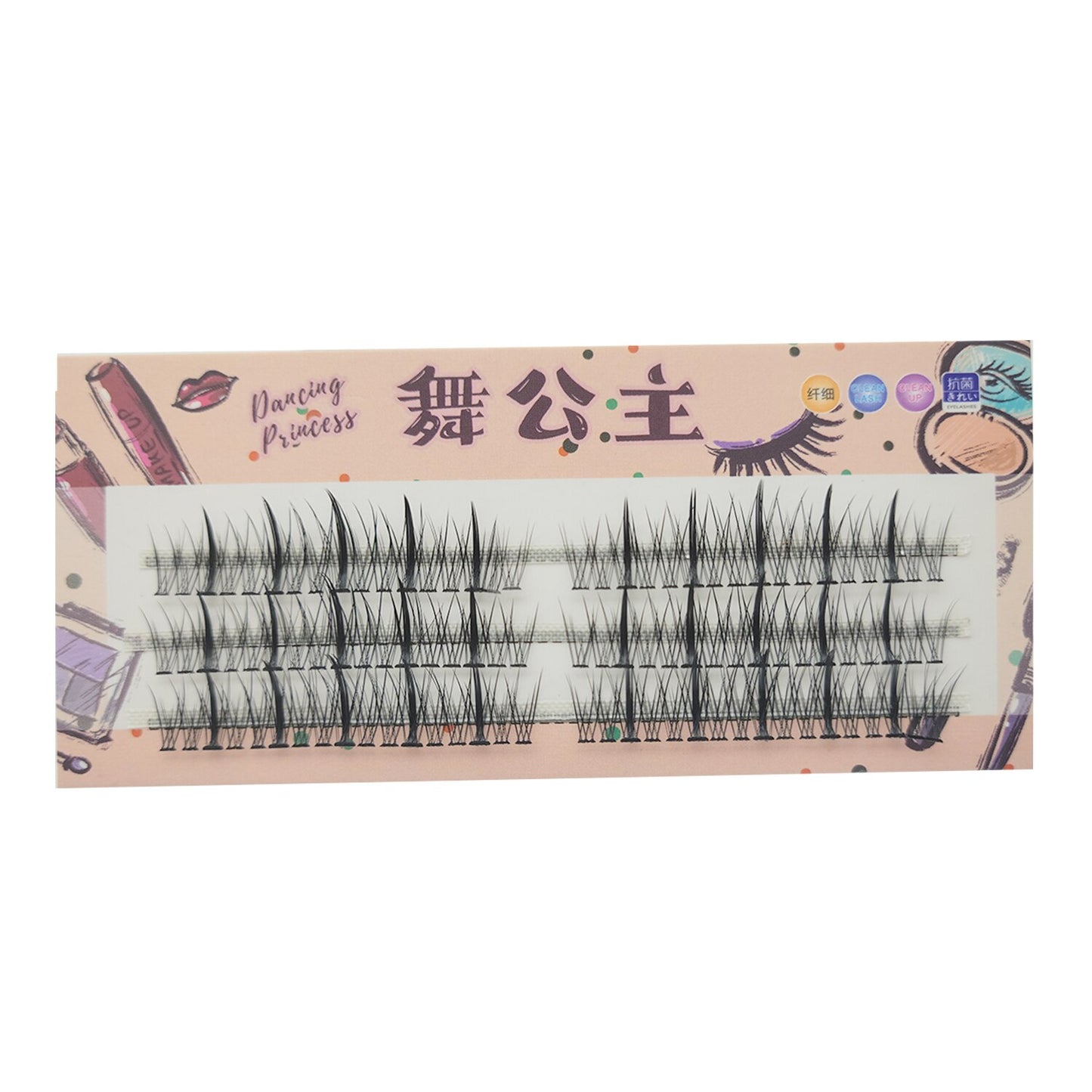 Manga Natural Lashes False Eyelashes Cos Handmade Devil Big Eyes Cluster False Lashes Eyelashes Extension