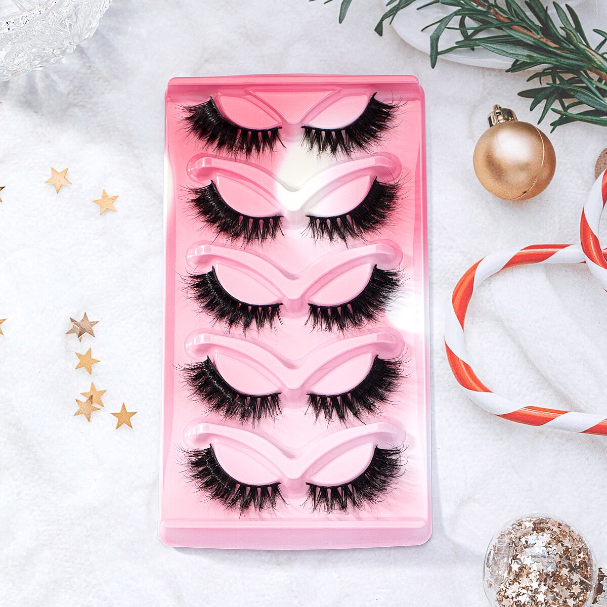 Cat Eye Lashes Faux Mink Eyelashes Winged End Eye Elongated Eyelashes Fake Lashes Soft Natural long Full Strip Lashes