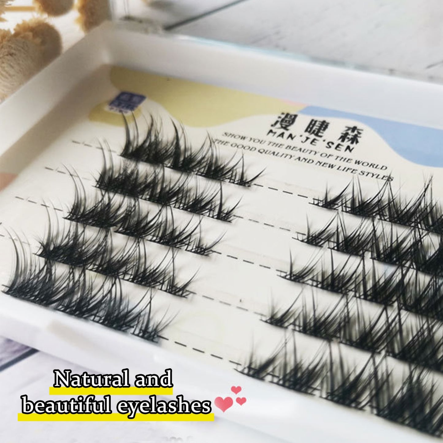 5 Row Manga Lashes False Eyelashes Bundle Eyelashes Clusters Fox Eye Natural