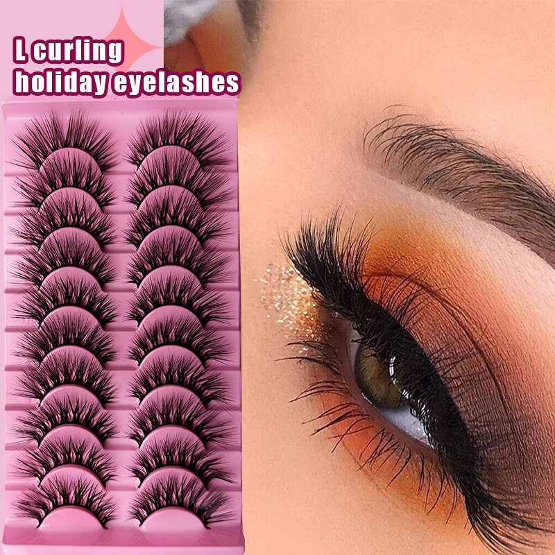 Lash L Warp Full Strip Eyelashes Korean Beauty Manga Lashes Fluffy