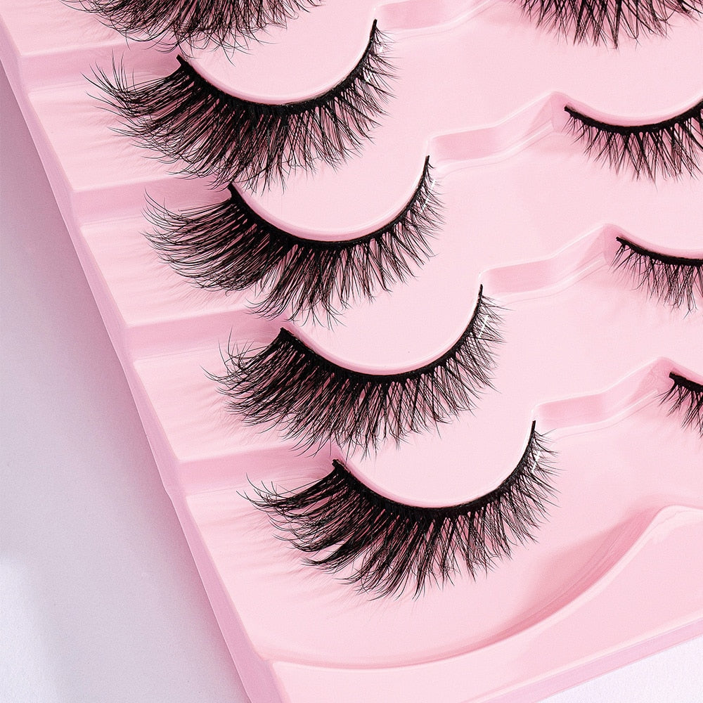 Cat Eye Lashes Faux Mink Eyelashes Winged End Eye Elongated Eyelashes Fake Lashes Soft Natural long Full Strip Lashes