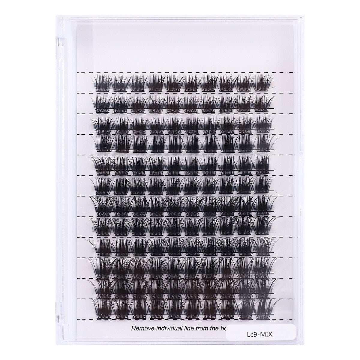 Big capacity Natural Soft Segmented False Bundles Eyelashes DIY Individual Clusters Lash Extensions Faux Mink Fake Lashes