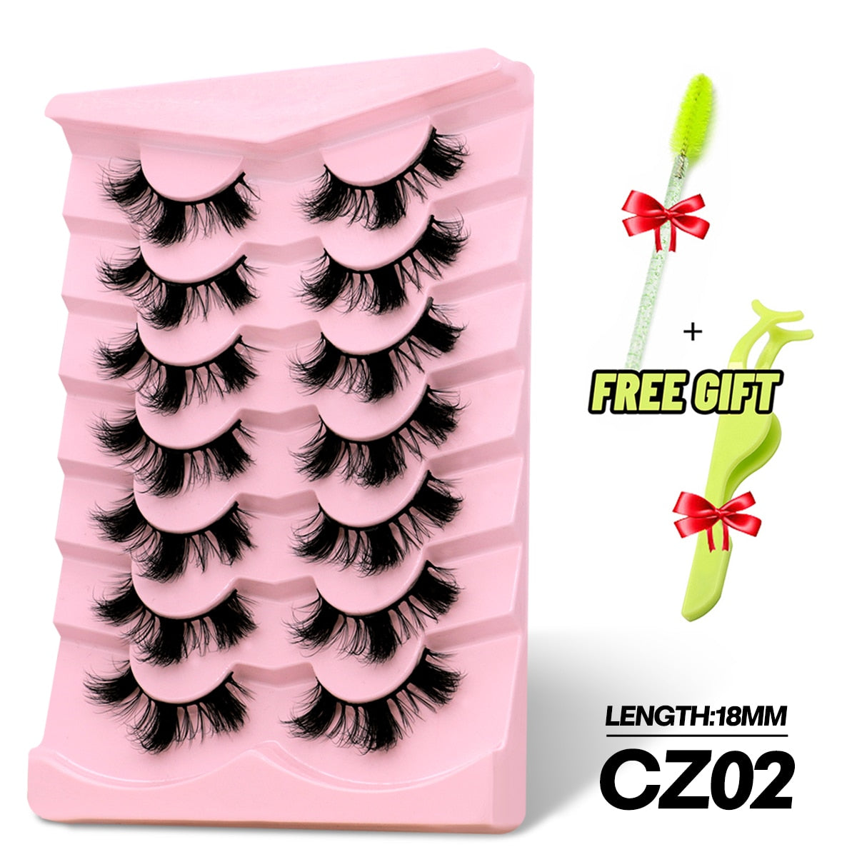 5/7 Pairs Eyelashes Long Lasting Fluffy Wispy Natural Mink Lashes Dramatic Volume lashes Extension Thick Long