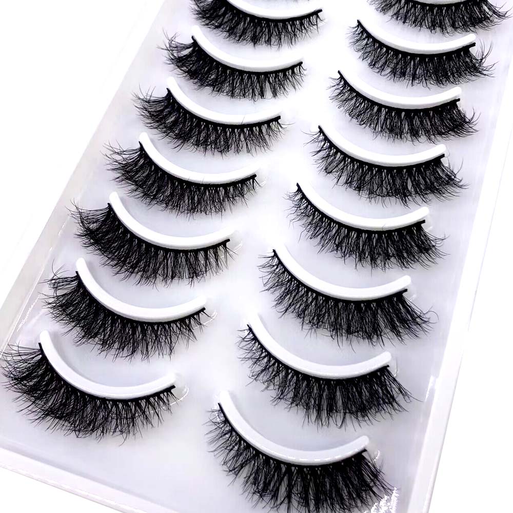 10pairs eyelashes soft fluffy lashes false eyelashes dramatic 3d mink lashes lash extension 3d cilios faux cils