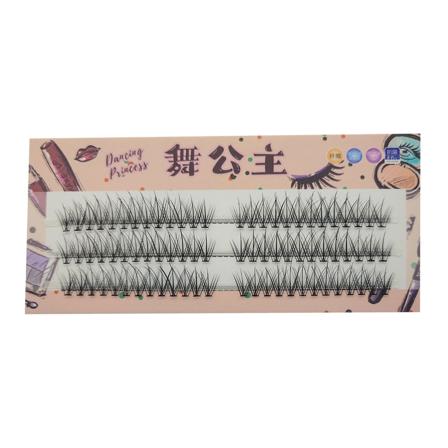 Manga Natural Lashes False Eyelashes Cos Handmade Devil Big Eyes Cluster False Lashes Eyelashes Extension