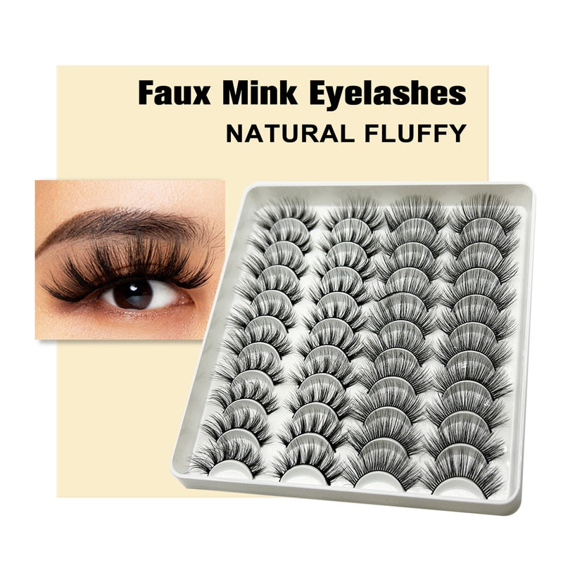 20Pairs fake eyelashes Lashes nagaraku mink lashes False bright lashes fadvan y Eyelashes extensions of cils eyelashes