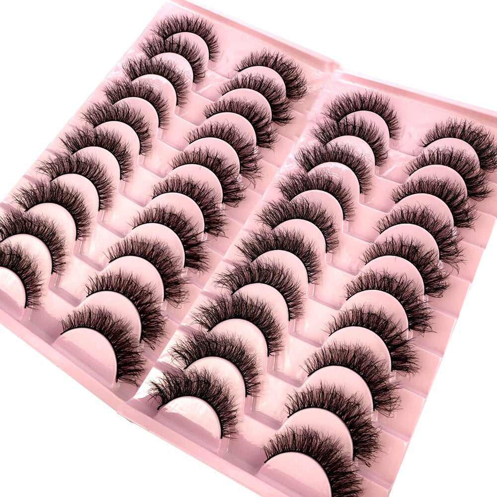 20 Pairs Natural fake eyelashes Lashes 3D mink lashes False bright lashes fadvany Eyelashes extensions of cils eyelashes