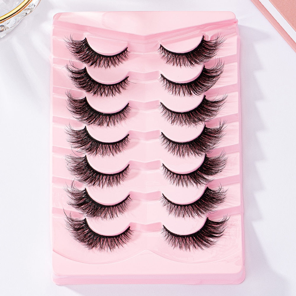 Cat Eye Lashes Faux Mink Eyelashes Winged End Eye Elongated Eyelashes Fake Lashes Soft Natural long Full Strip Lashes