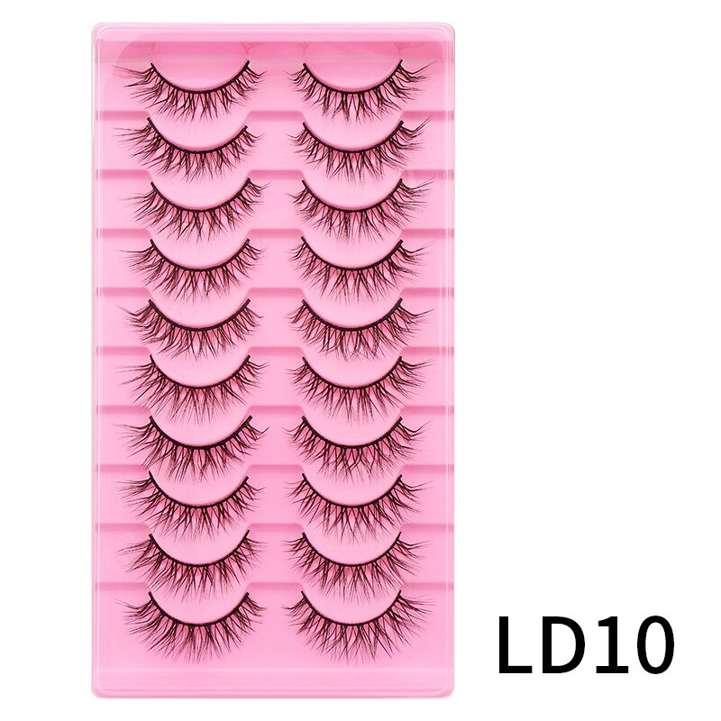 Lash L Warp Full Strip Eyelashes Korean Beauty Manga Lashes Fluffy