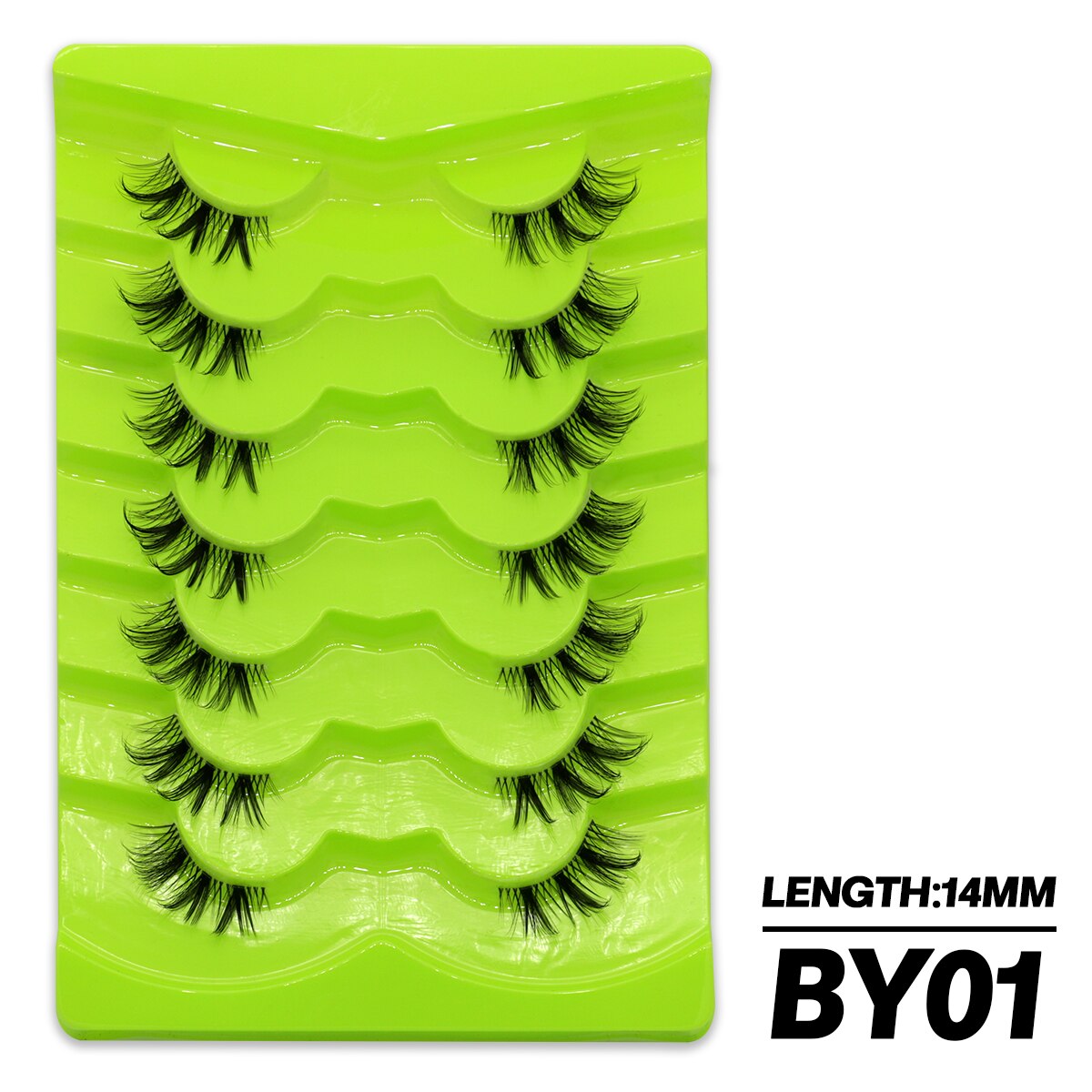 5/7 Pairs Cat Eye Lashes Faux Mink Eyelashes Winged End Eye Elongated Eyelashes Fake Lashes Fluffy long Full Strip