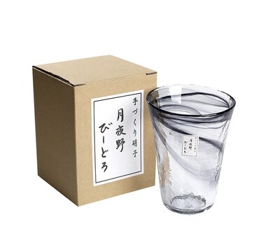 Japan Tsukiyeye Kobo Handmade Glass Smudge Hammered Glass Water Cup Wine Glass Tea Cup Red Wine Glass Vodka Artwork Sake Tumbler