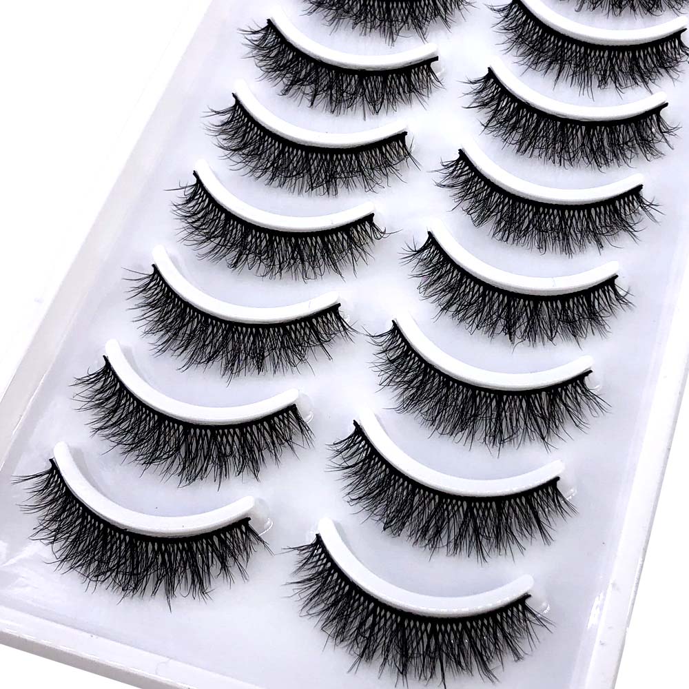 10pairs eyelashes soft fluffy lashes false eyelashes dramatic 3d mink lashes lash extension 3d cilios faux cils