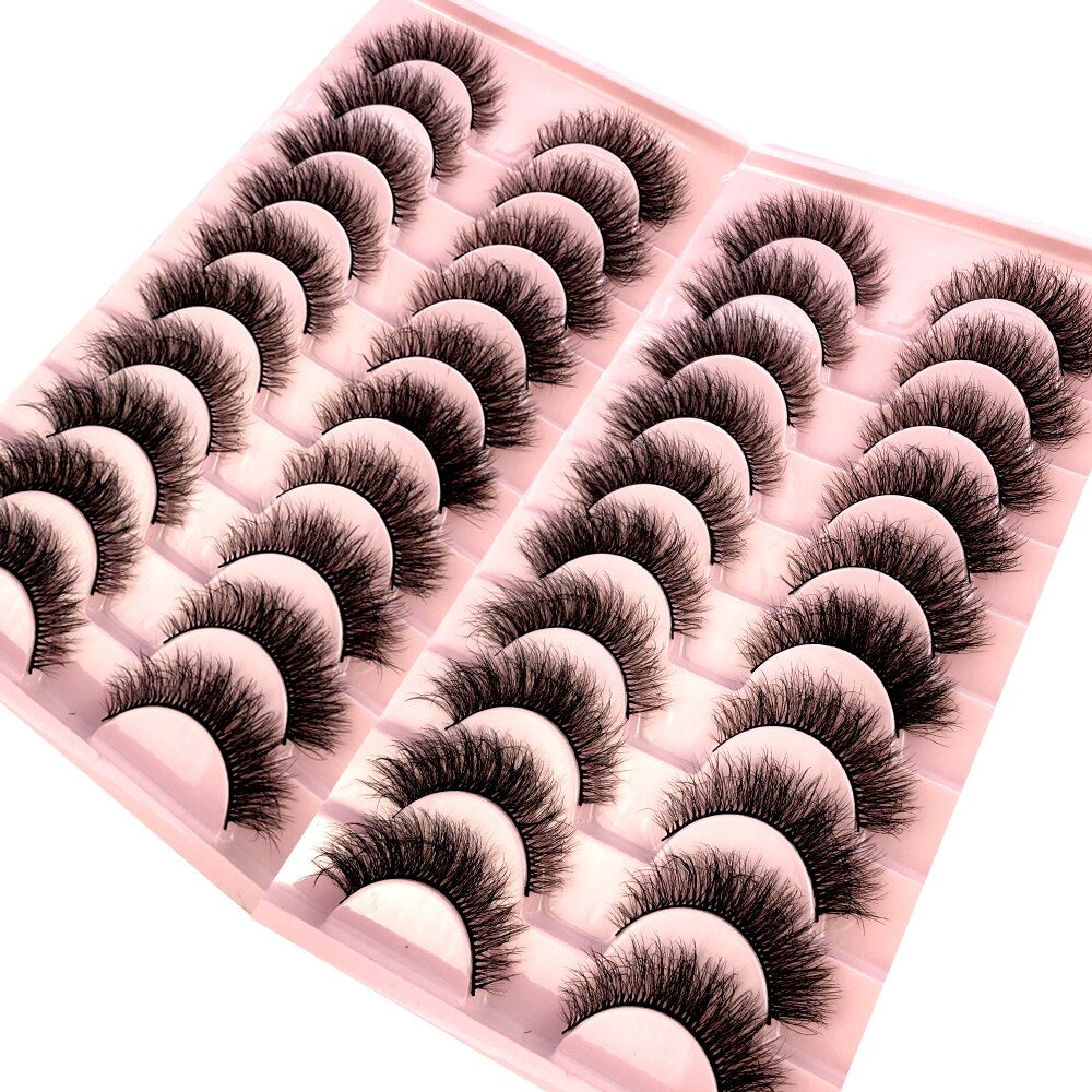 20 Pairs Natural fake eyelashes Lashes 3D mink lashes False bright lashes fadvany Eyelashes extensions of cils eyelashes