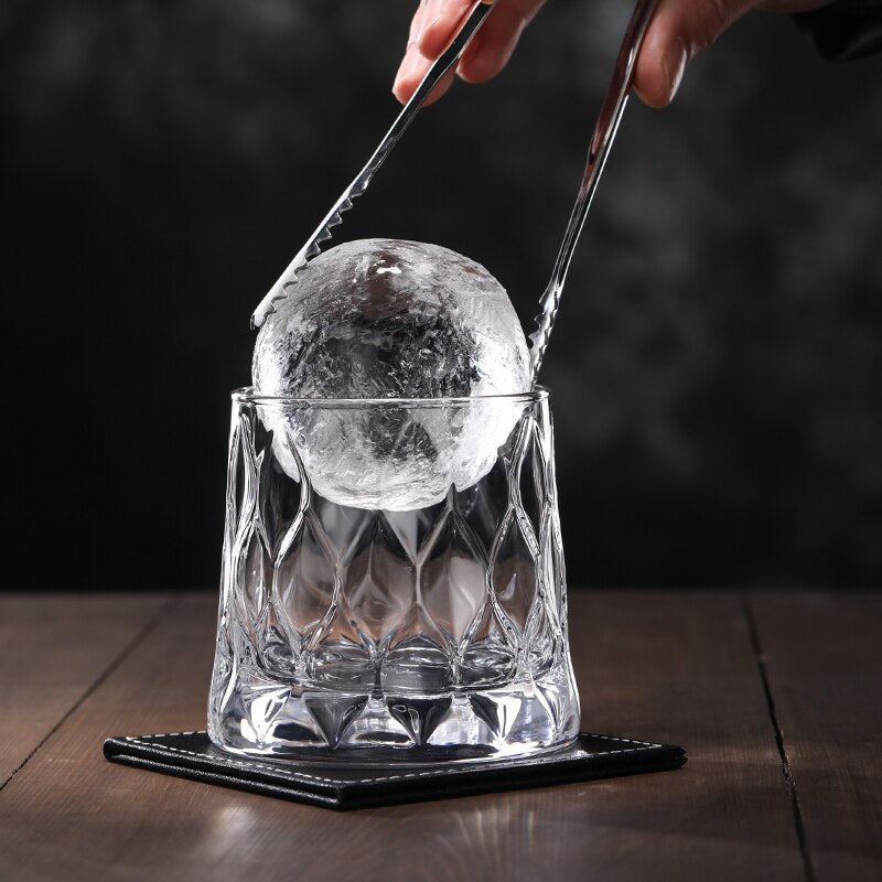 1PCS Whiskey Glass Old Fashioned Rocks Glasses Tumblers Glassware for Cocktail Scotch Bourbon Gin Vodka Brandy