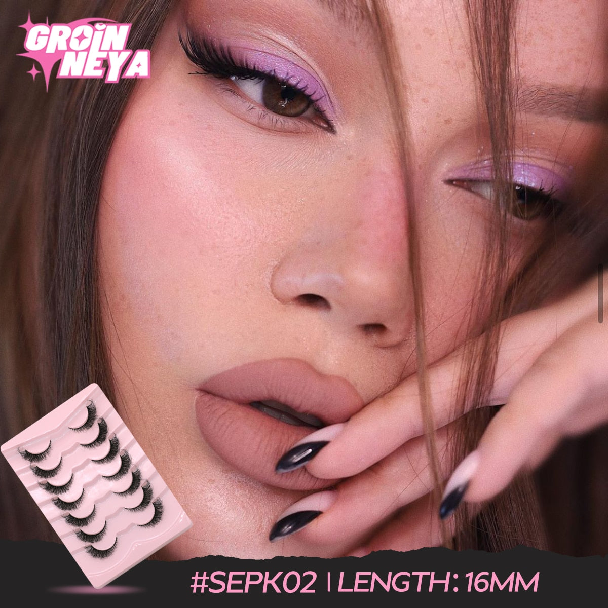 Cat Eye Fluffy lashes Faux Mink Eyelashes Long 5/7 Pairs Fluffy Mink Lashes Dramatic Volume lashes Extension