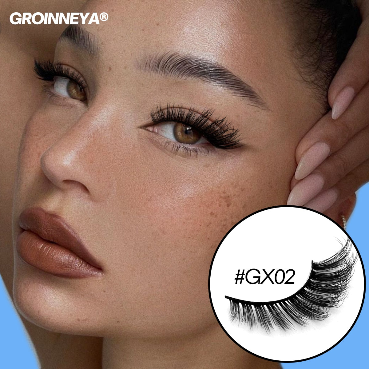 5/7 Pairs Cat Eye Lashes Faux Mink Eyelashes Winged End Eye Elongated Eyelashes Fake Lashes Fluffy long Full Strip