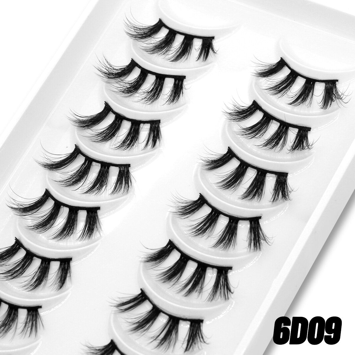 10pairs Clear Band Eye Lashes Mink Eyelashes Crisscross Transparent Band False Eyelashes Natural False Lashes