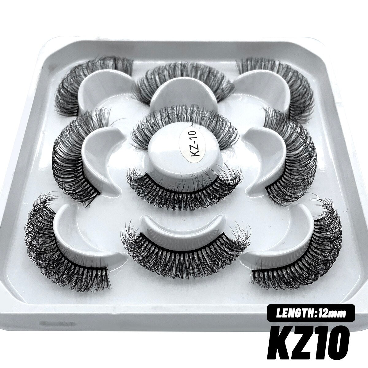 5/10 pairs 3D Faux Mink Eyelashes Long Lasting Fluffy Mink Lashes Dramatic Volume Lashes Extension Thick Long