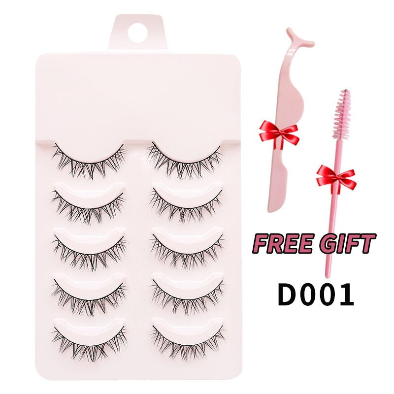 Manga Lash Eyelashes Lashes Wispy Mink Eyelashes Cosmetics Korean Style Soft Natural Lashes