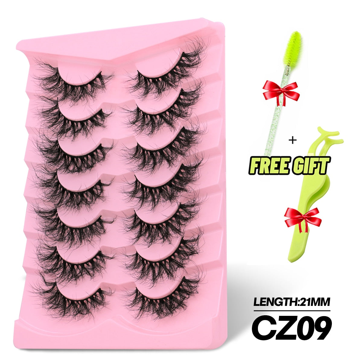 5/7 Pairs Eyelashes Long Lasting Fluffy Wispy Natural Mink Lashes Dramatic Volume lashes Extension Thick Long