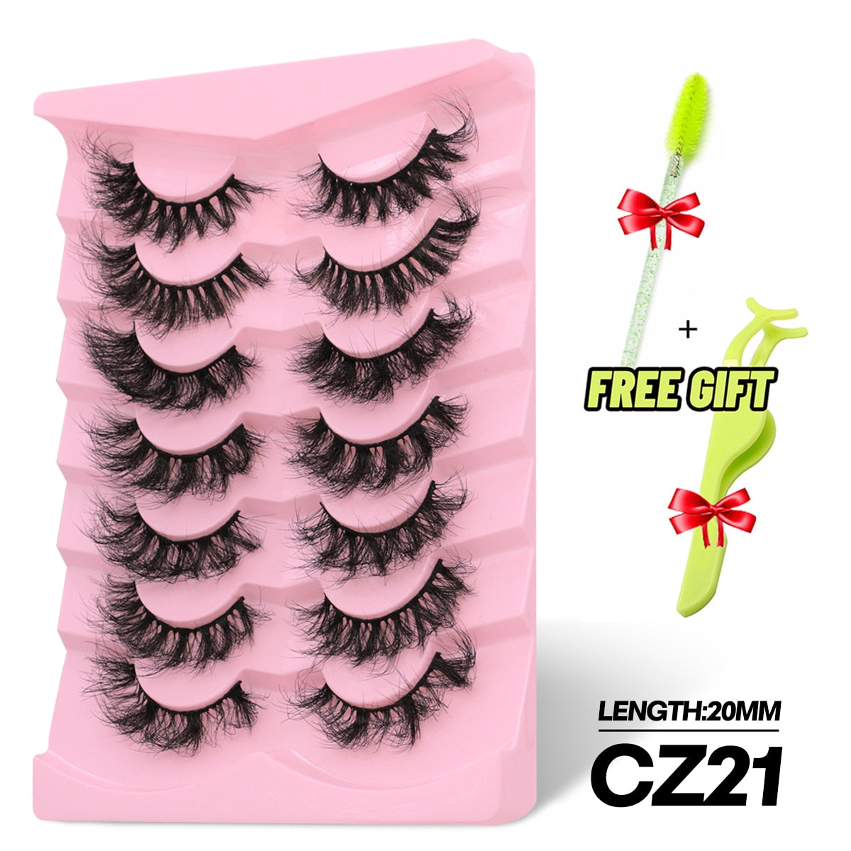 5/7 Pairs Eyelashes Long Lasting Fluffy Wispy Natural Mink Lashes Dramatic Volume lashes Extension Thick Long