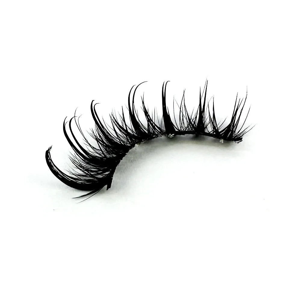 Wet Manga Lashes Little Devil Anime Cosplay Natural Wispy Fairy Cross Lashes 3D fluffy Eyelash Extensions