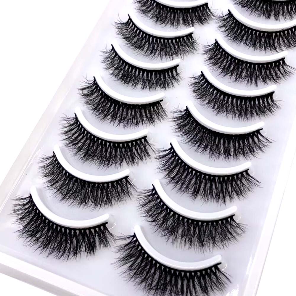 10pairs eyelashes soft fluffy lashes false eyelashes dramatic 3d mink lashes lash extension 3d cilios faux cils