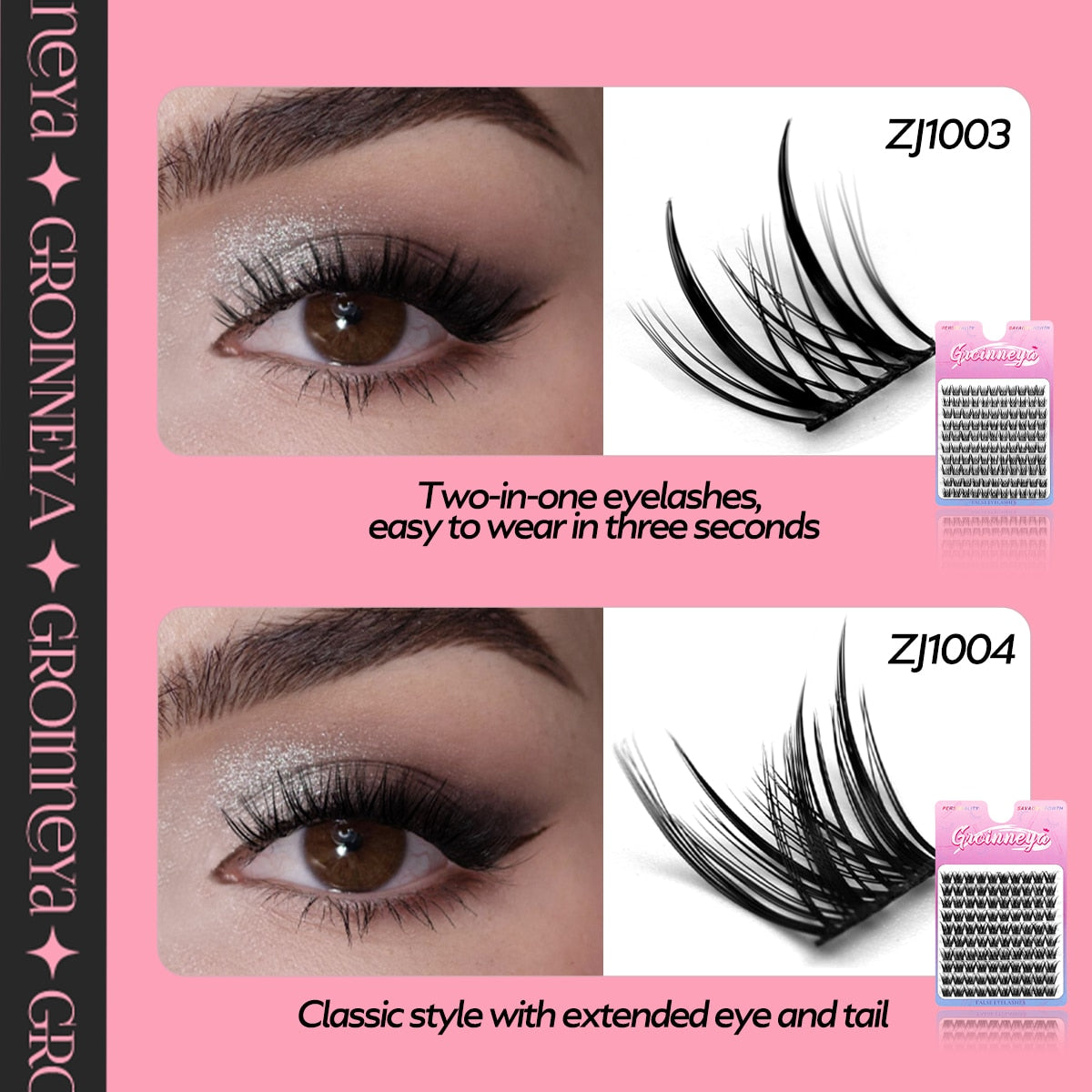 DIY Lashes 120 pcs Eyelash Extension C Curl Long Individual Lashes Mixed Tray Faux Mink Lash Clusters Extensions